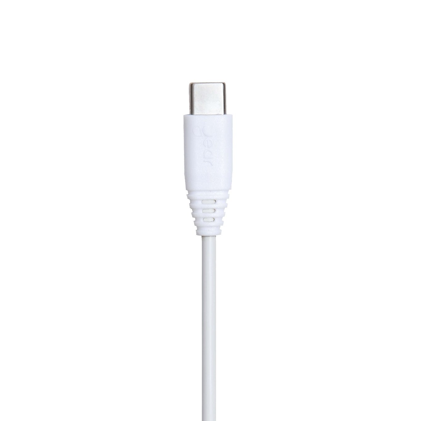 Vit USB-A till USB-C laddkabel 1m från Gear