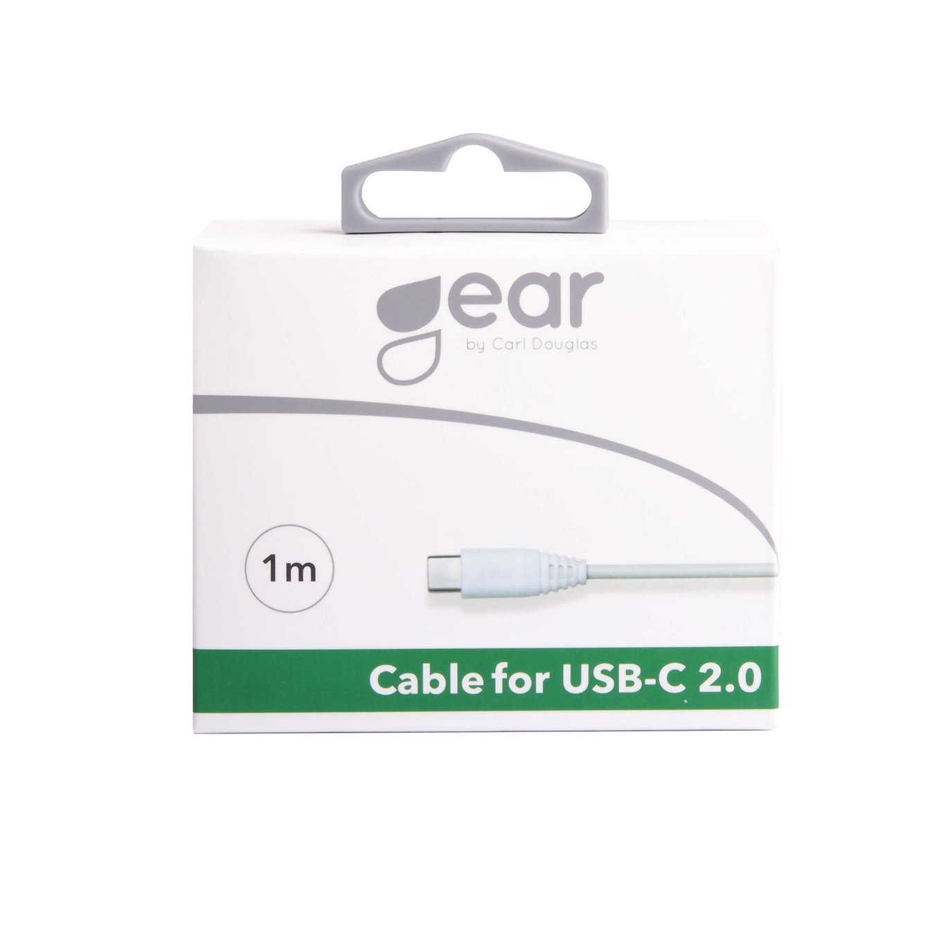 Laddkabel Gear USB-A till USB-C 2.0 Vit 1m 34050574_2