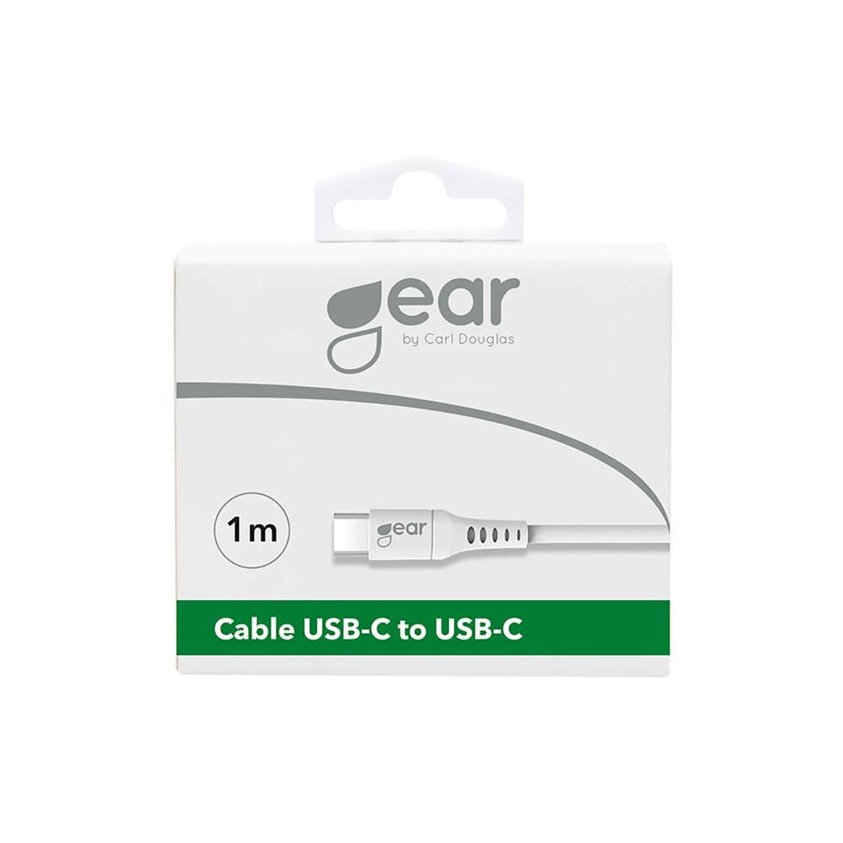 Laddkabel Gear USB-C till USB-C 2.0 Vit 1m 34050883_2