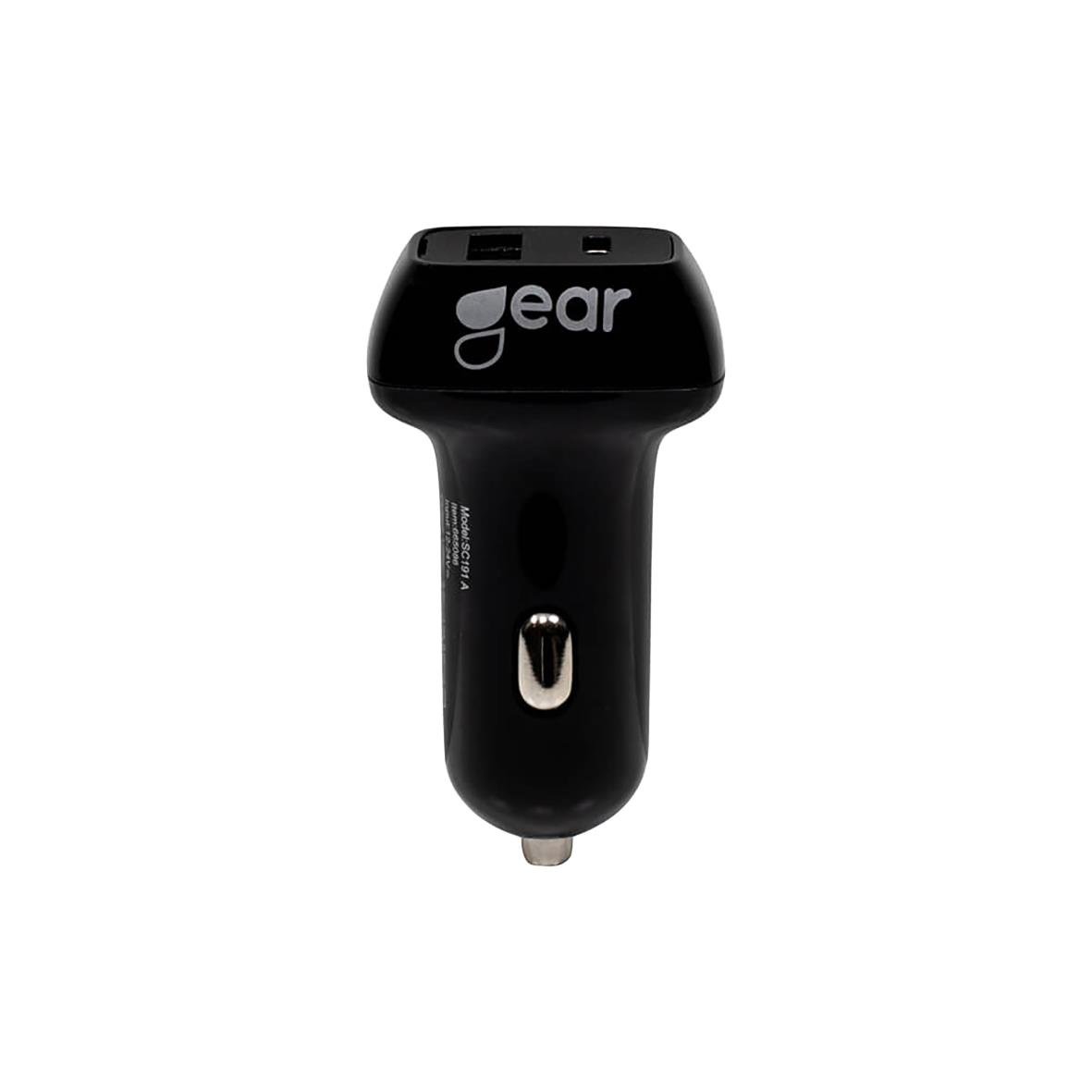 Ciggladdare Gear 12/24V 1xUSB-C + 1xUSB-A 32W + 18W Svart 34050890_1