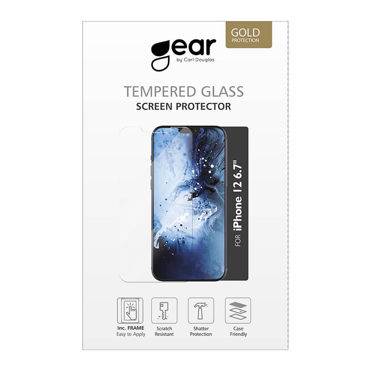 Skärmskydd Gear iPhone 12 Pro Max Härdat Glas 2.5D Inkl. Monteringsram 34050953_1