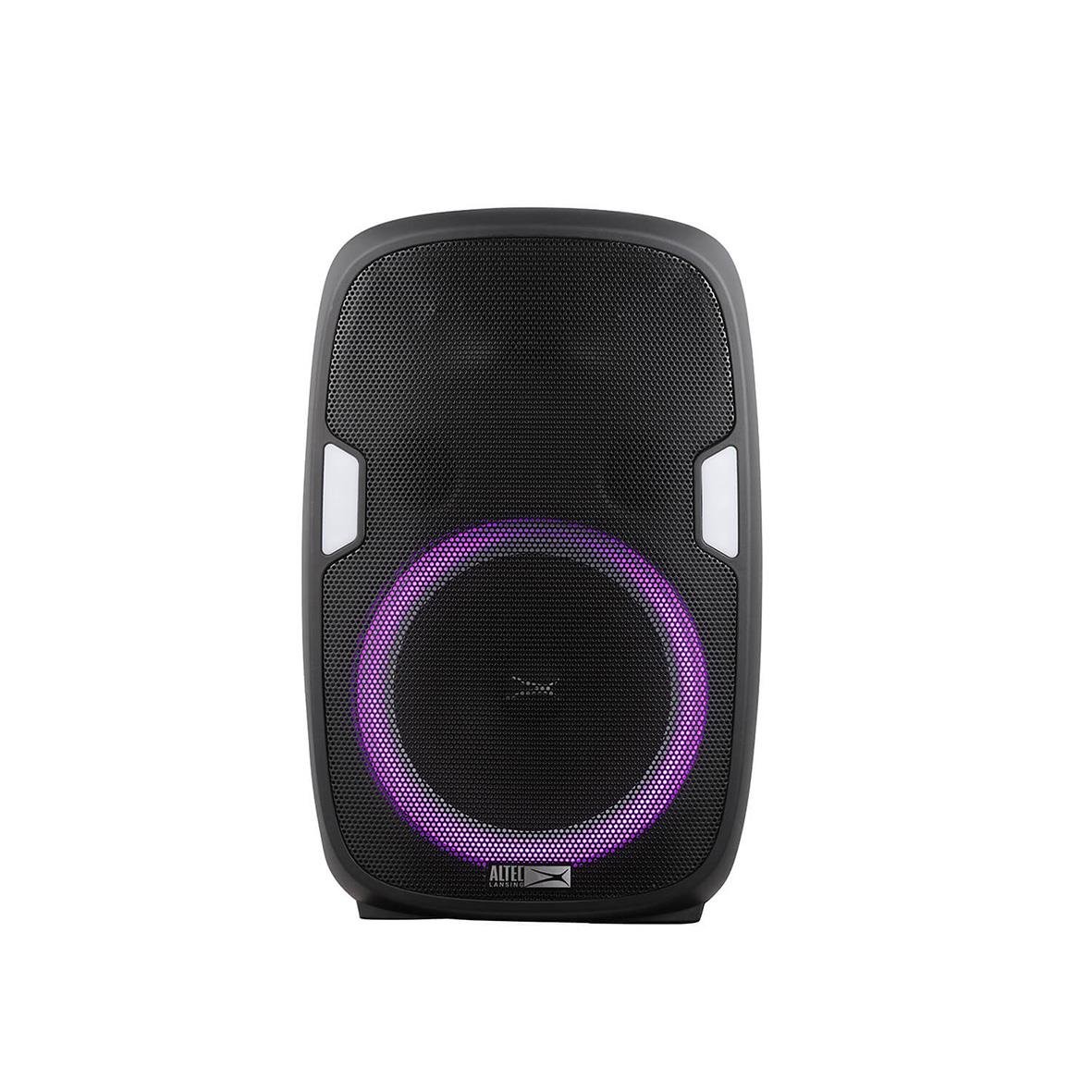 Svart Altec Lansing SoundRover 75 högtalare med LED-belysning kring basen