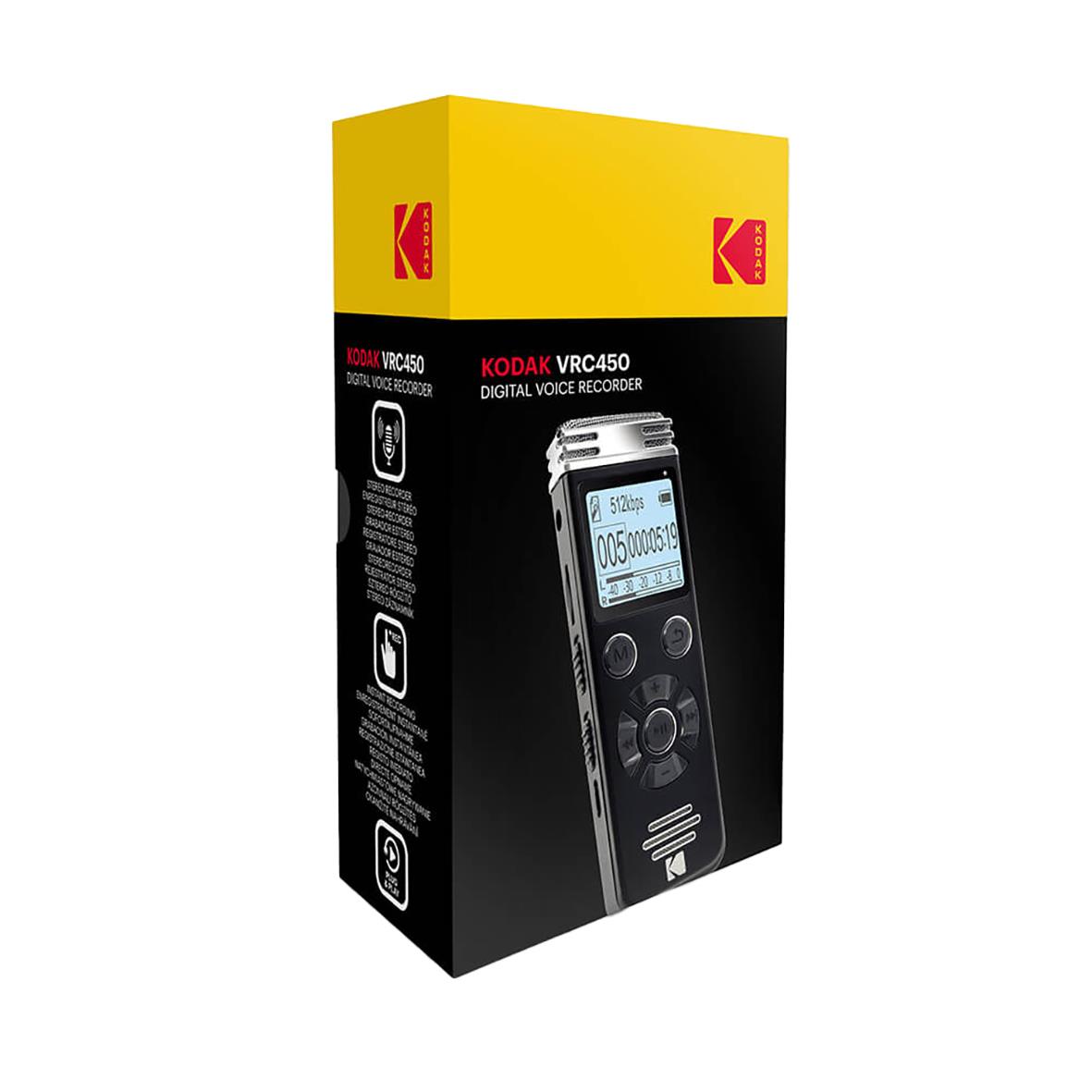 Kodak VRC450 digital röstinspelare i svart och gult förpackning