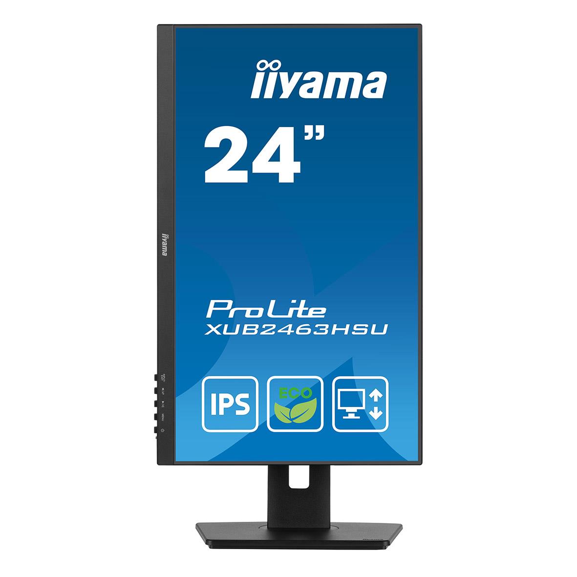 Iiyama XUB2463HSU-B1 24-tums Full HD skärm med 100 Hz refresh rate och IPS-panel