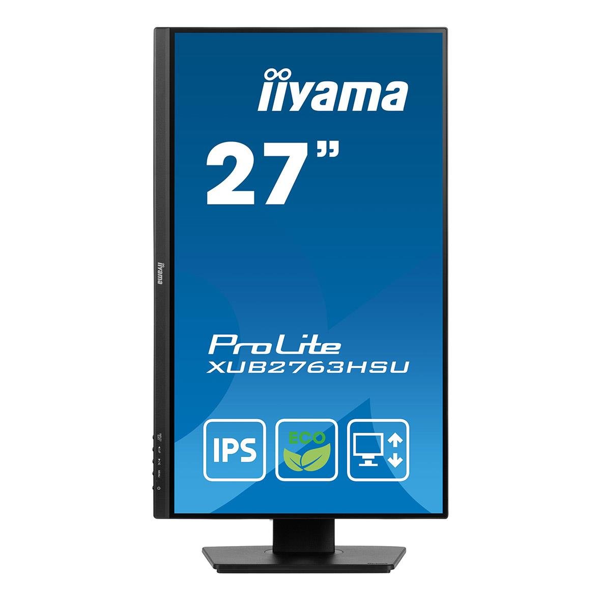 iiyama XUB2763HSU-B1 27-tums Full HD skärm med IPS-panel och justerbar fot