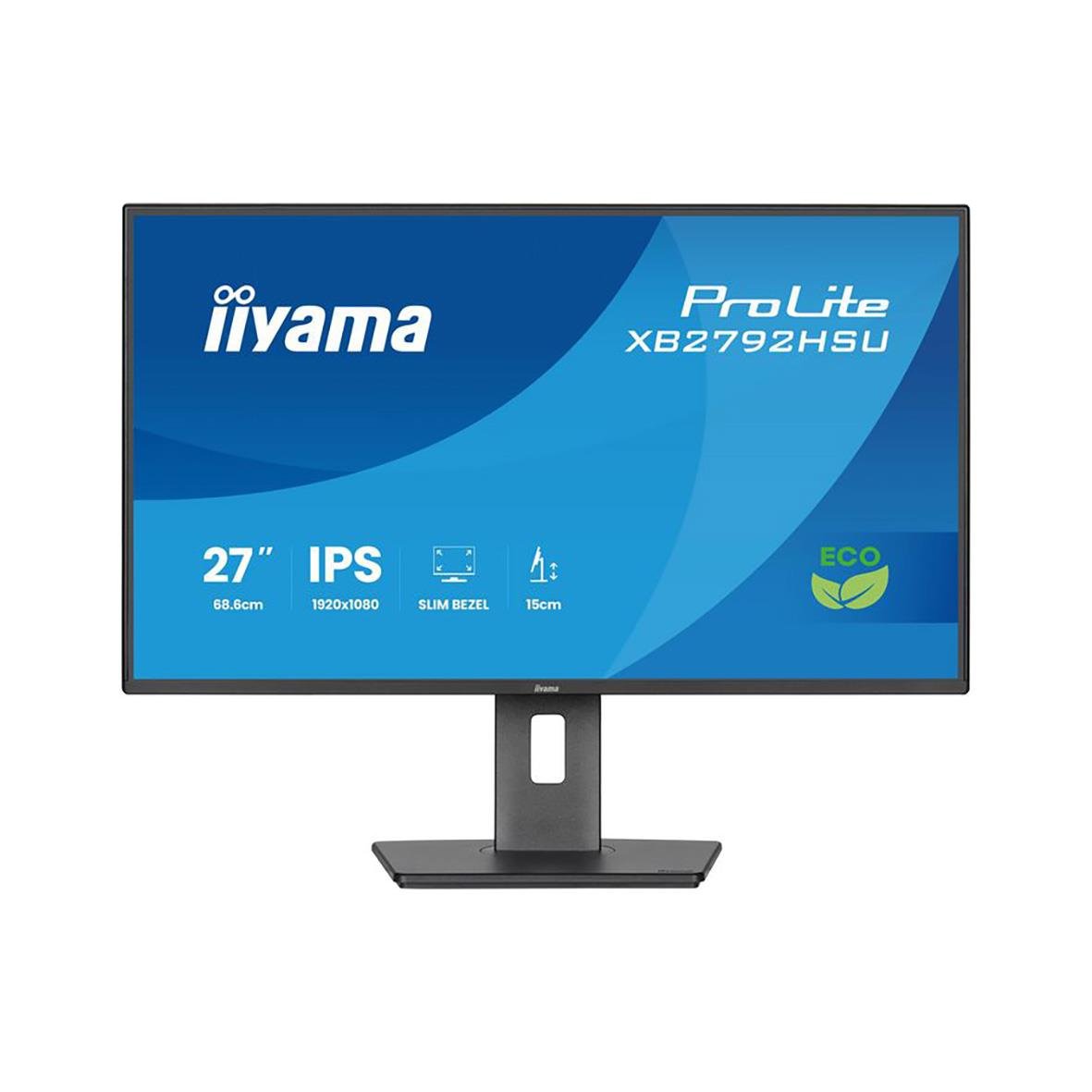 iiyama XB2792HSU-B1 27-tums Full HD IPS-skärm med justerbar fot och energisparfunktion