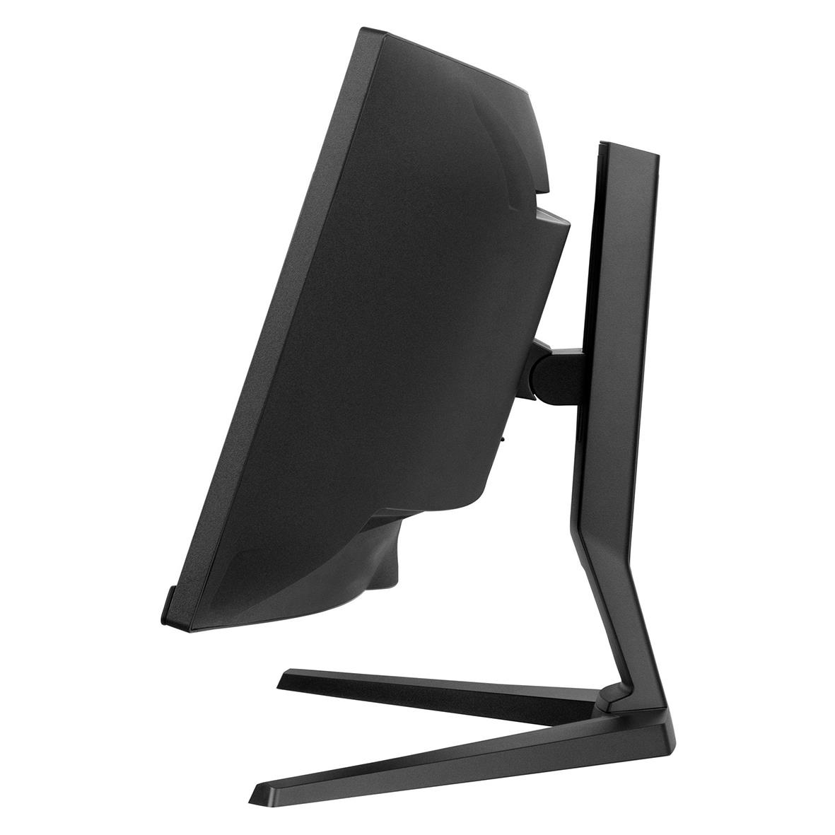 Iiyama Curved Dual QHD 45-tums skärm sett från sidan