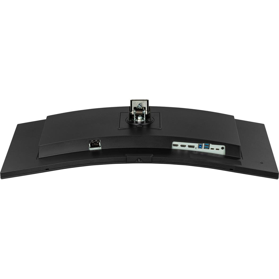 Kurvad iiyama UltraWide Quad HD 34-tums skärm sett bakifrån