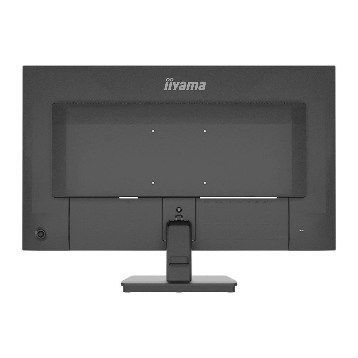 Iiyama 27-tums Quad HD bildskärm sedd bakifrån med stativ