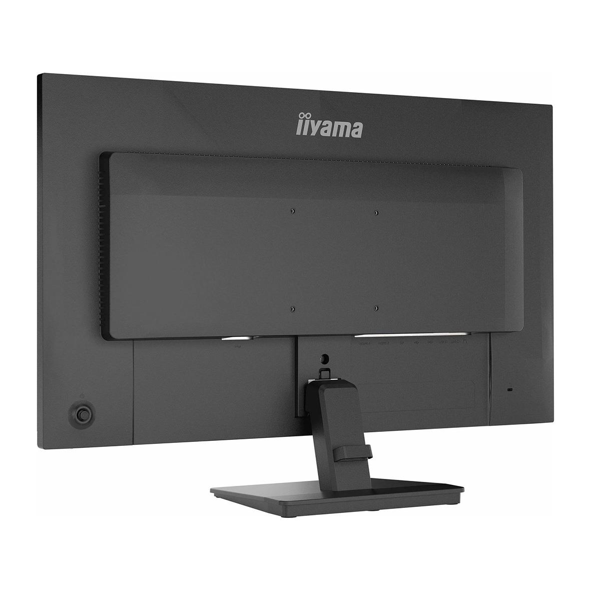Iiyama 27 tum Quad HD bildskärm sett bakifrån med justerbar fot