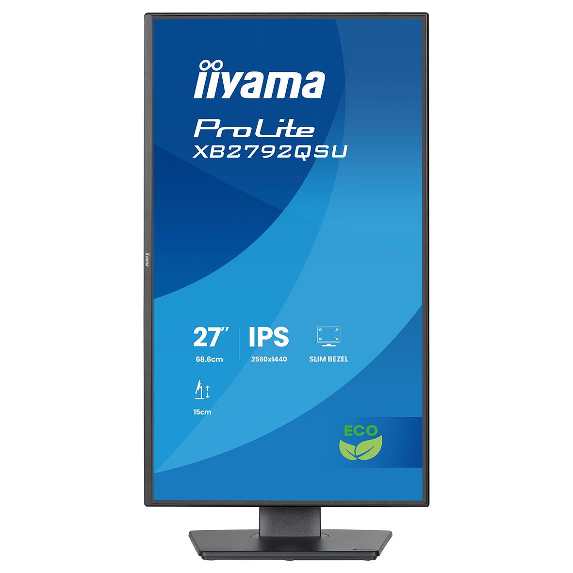 Iiyama 27-tums Quad HD IPS-skärm med Slim Bezel och Eco-läge
