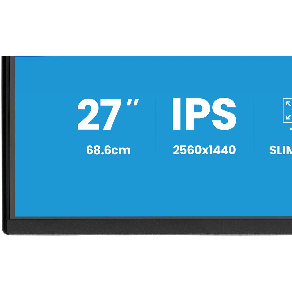 iiyama 27-tums Quad HD IPS-skärm med 2560x1440 upplösning och 68.6 cm storlek