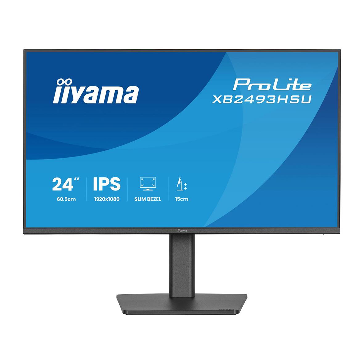 Iiyama 24-tums Full HD IPS-skärm med justerbar höjd och slimmad design