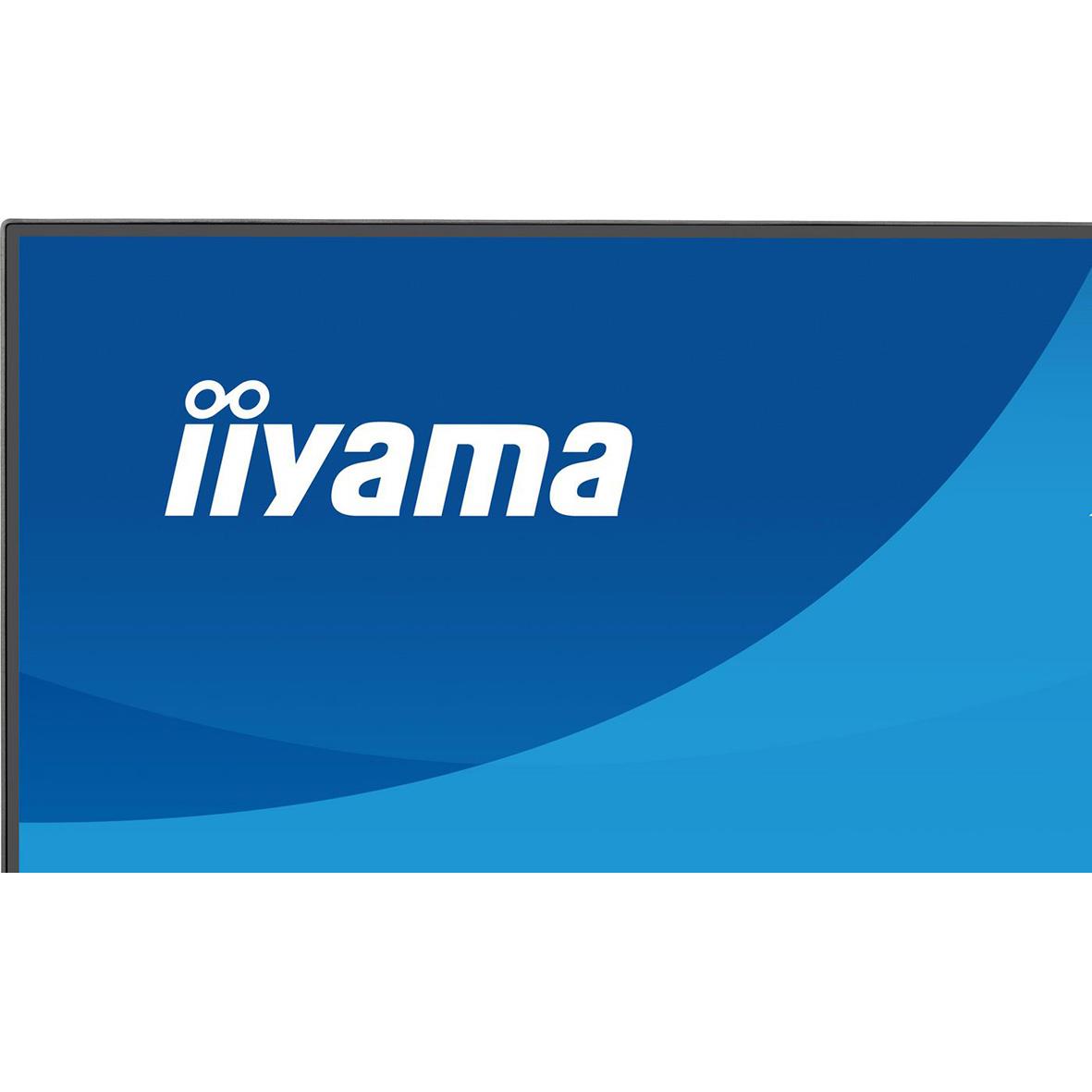 Iiyama 24-tums Full HD bildskärm med blå och vit design