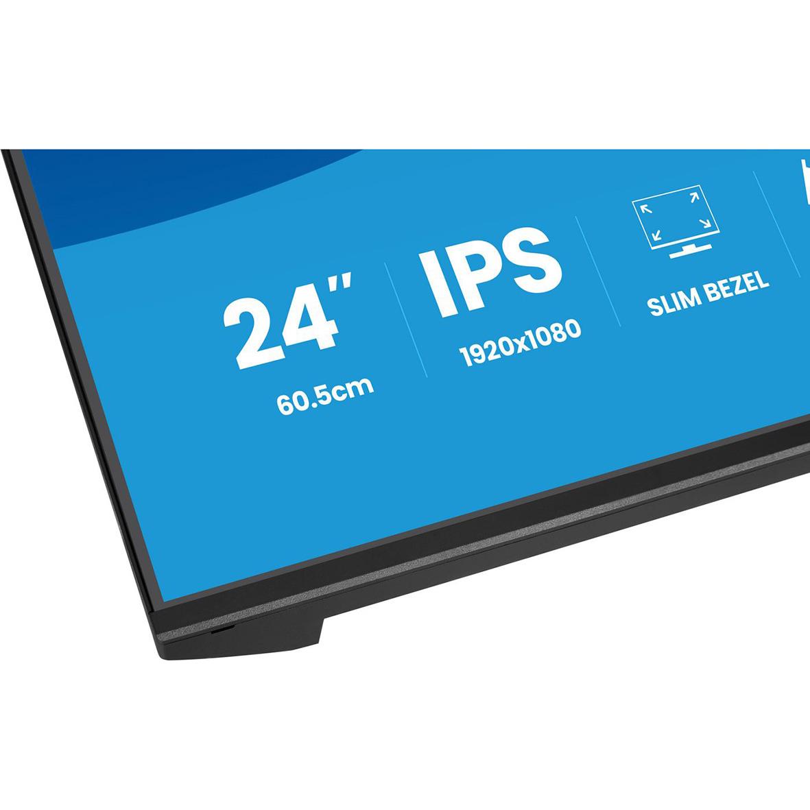 iiyama 24 tum Full HD IPS-skärm med smal ram och 1920x1080 upplösning