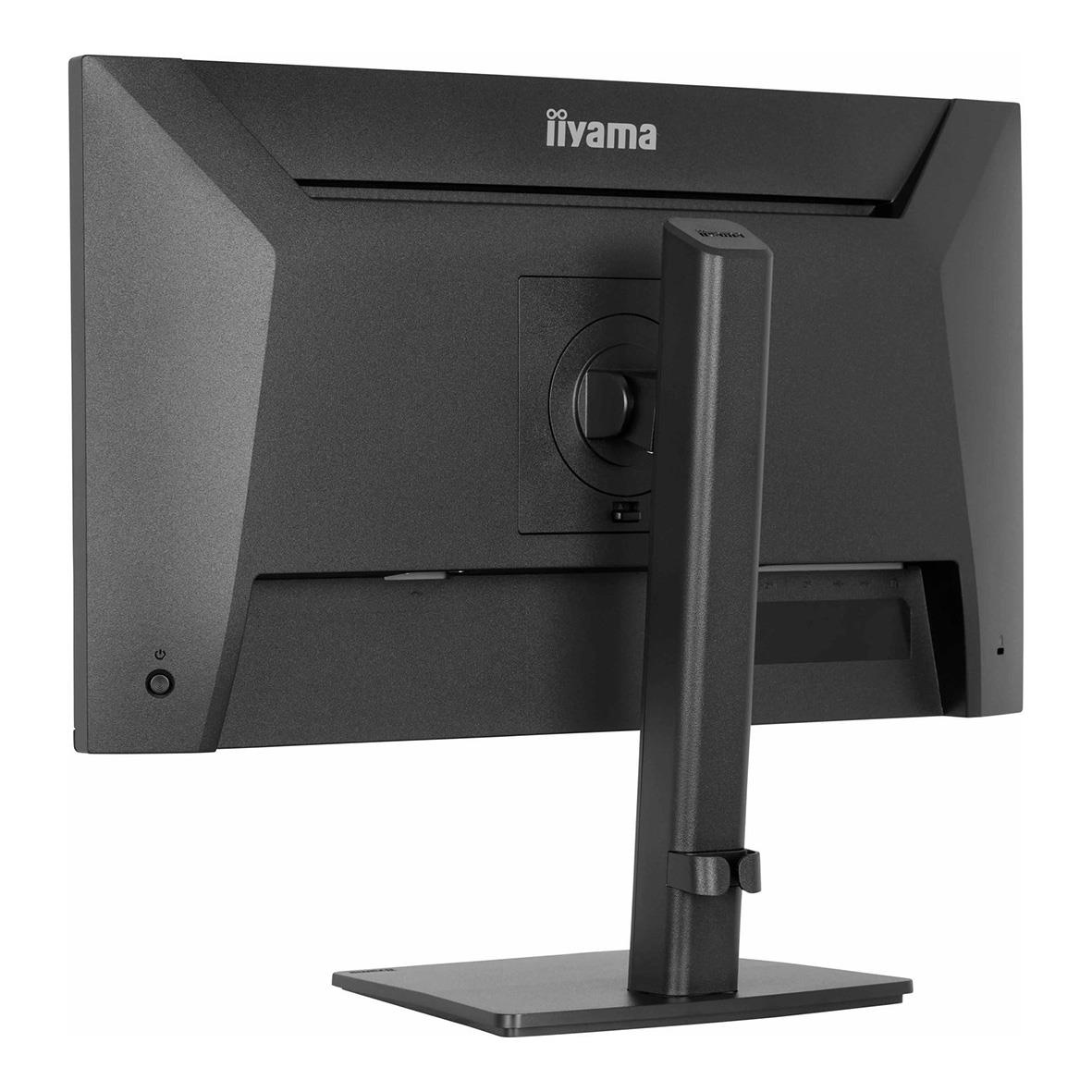 Iiyama 24-tums Full HD bildskärm sett bakifrån med justerbar fot