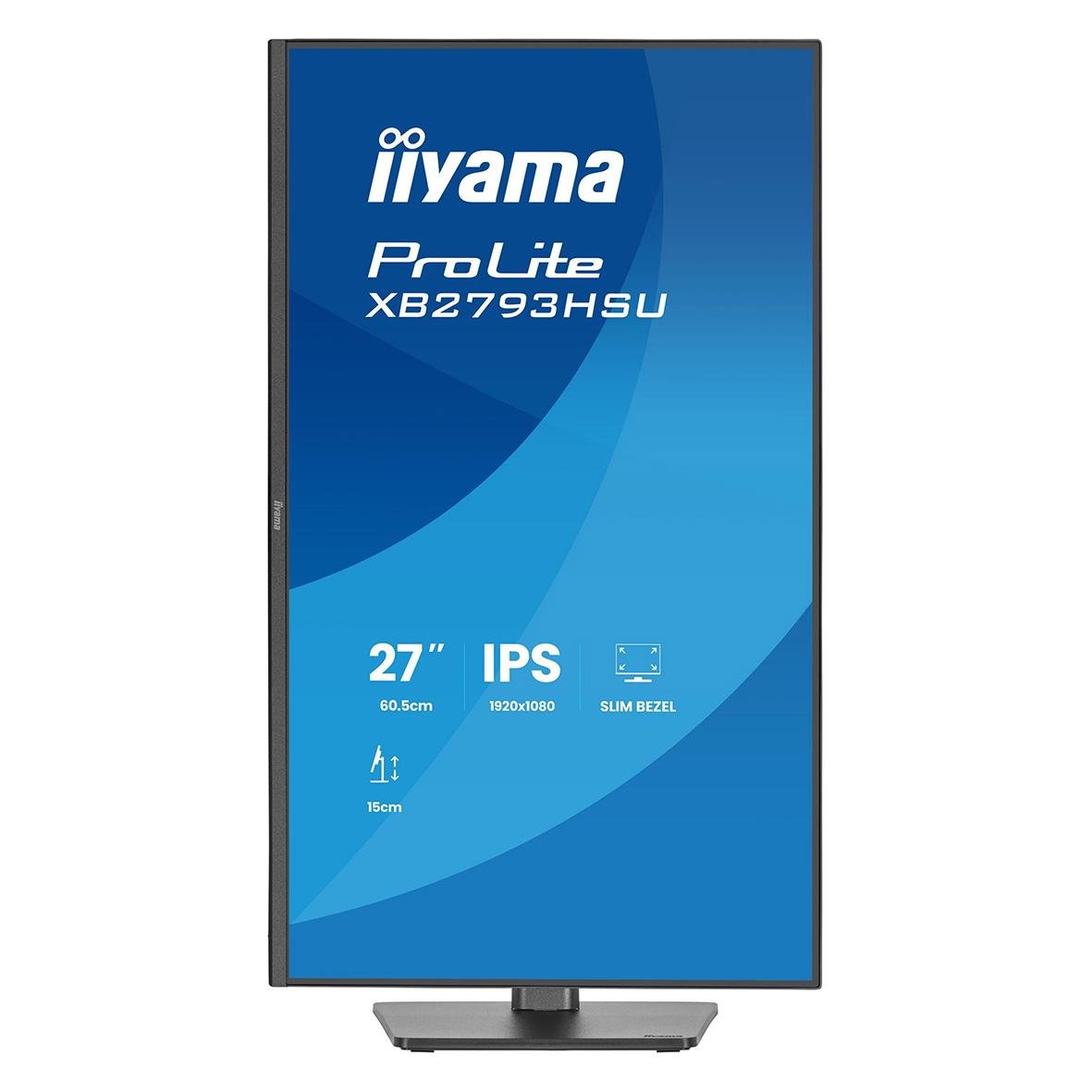 Iiyama 27-tums Full HD IPS-skärm med slimmad design och justerbar höjd