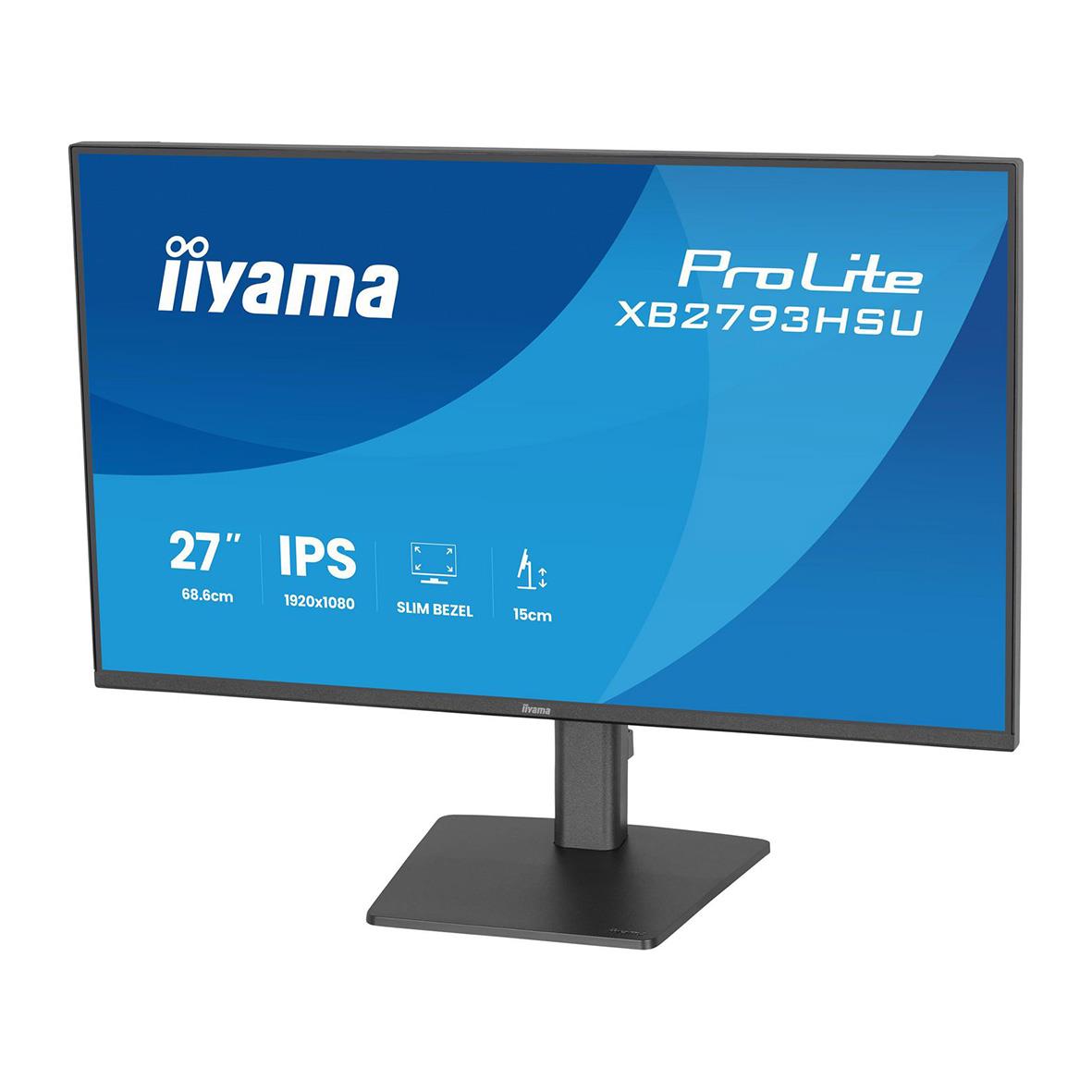 Iiyama 27-tums Full HD IPS-skärm med justerbar höjd och tunn ram