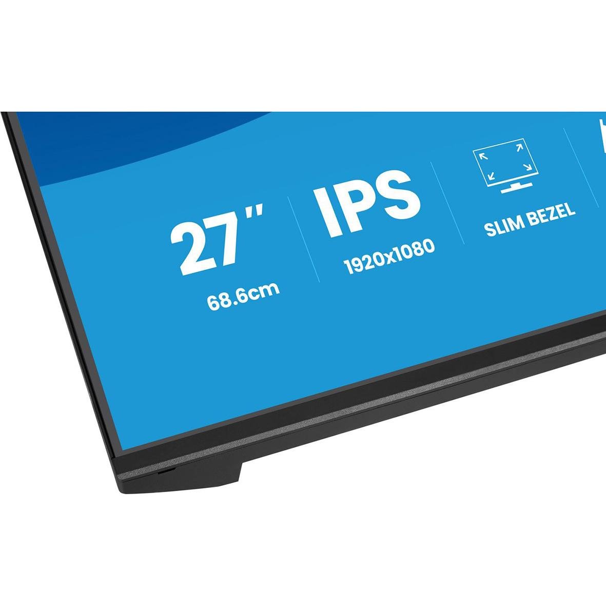 iiyama 27-tums Full HD IPS-skärm med slimmad ram och 1920x1080 upplösning