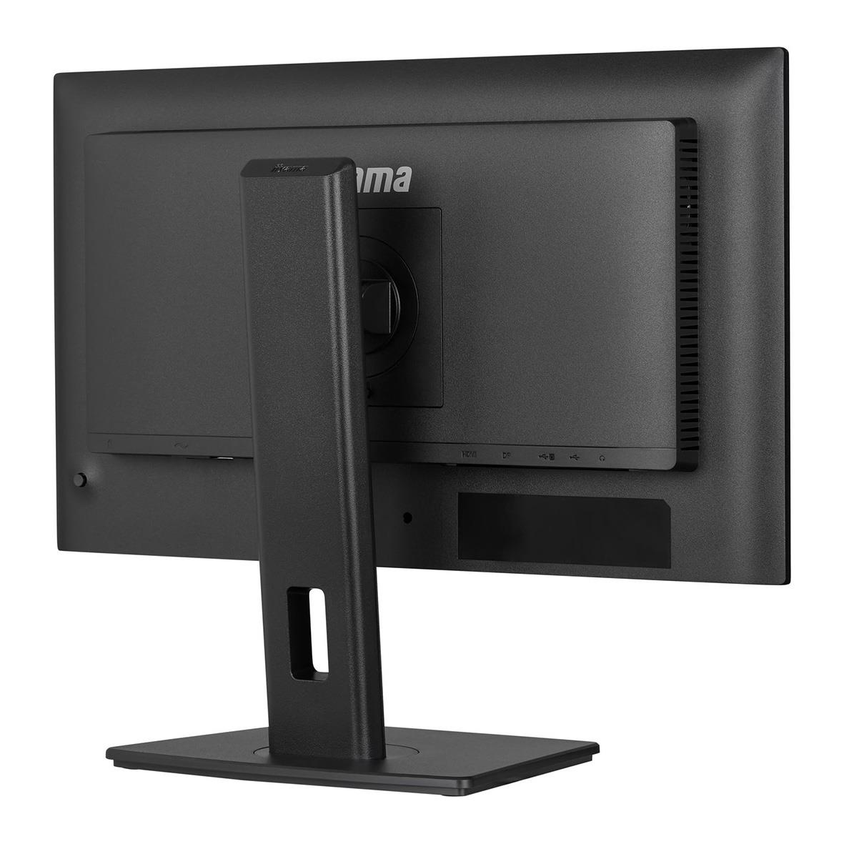 Iiyama 24-tums Full HD bildskärm sedd bakifrån med justerbar fot