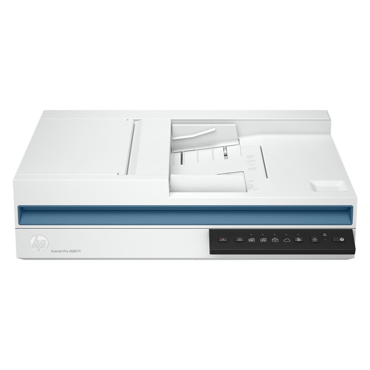 HP ScanJet Pro 2600 F1 skanner med automatisk dokumentmatare och kontrollpanel