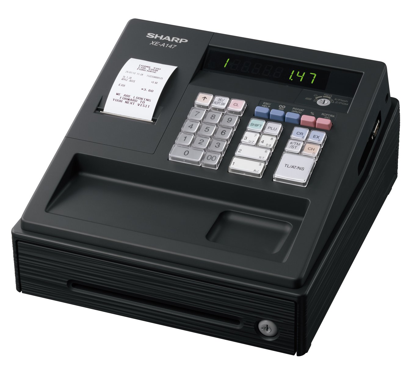 Kassaregister Sharp Xe-A147 komplett 35060002