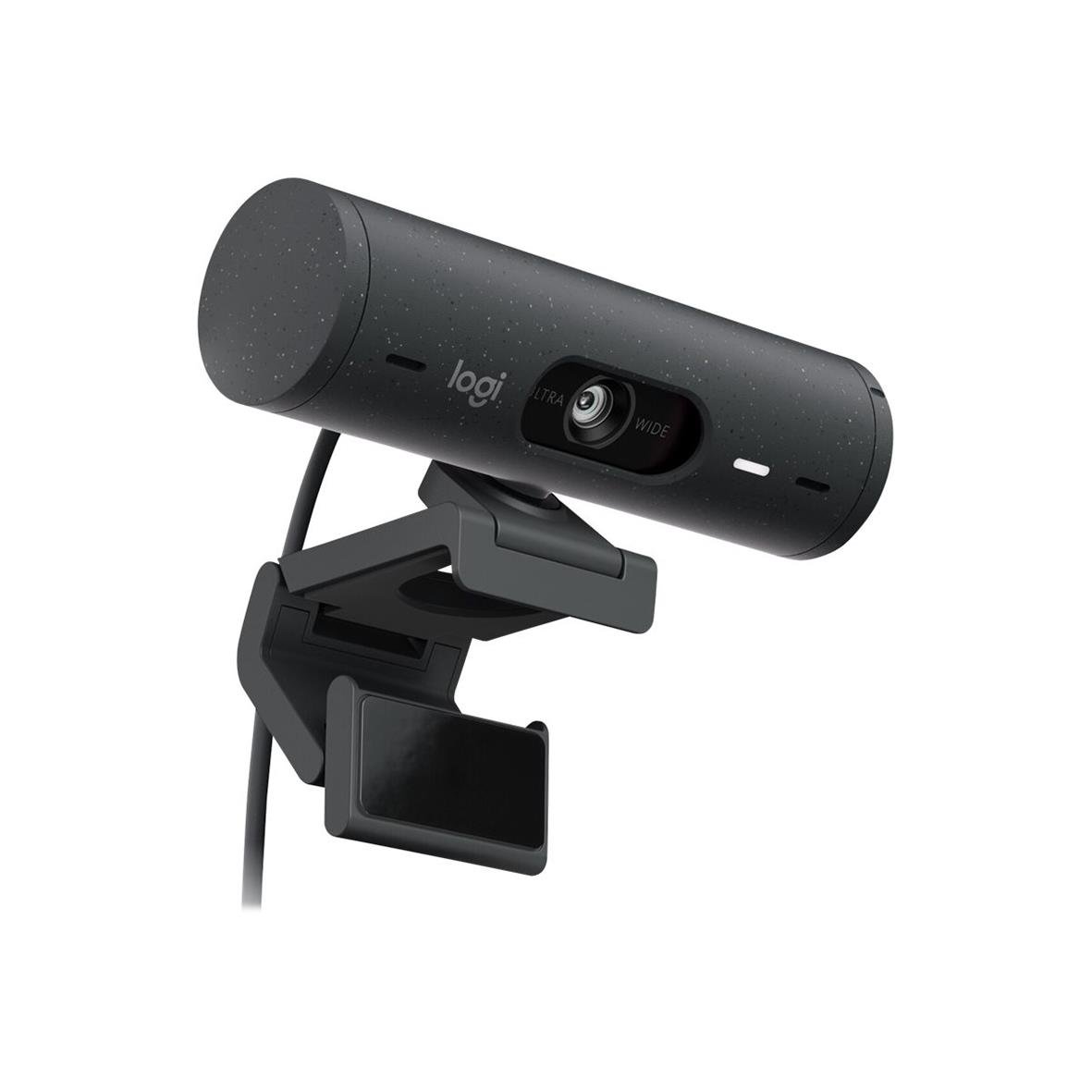 Logitech Brio 505 grafitwebbkamera med justerbart stativ och USB-kabel