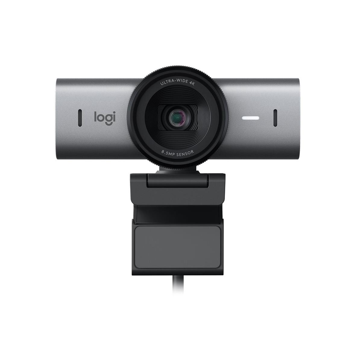 Logitech MX Brio 705 webbkamera i grafitfärg med justerbart stativ