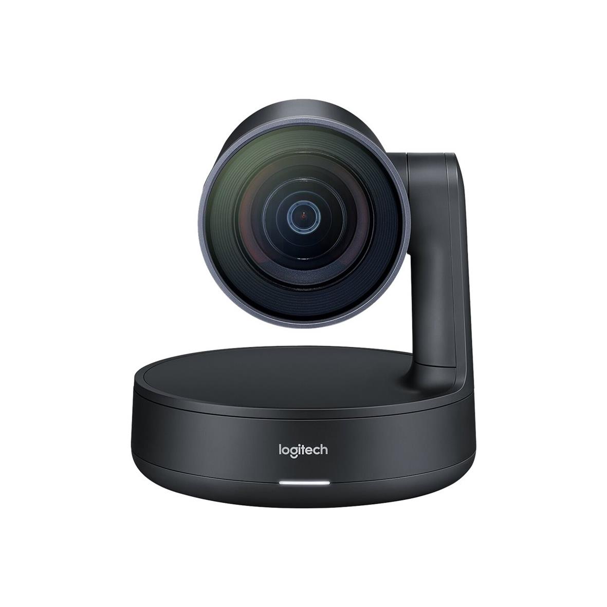 Logitech Rally Plus konferenssystem med kamera och basenhet