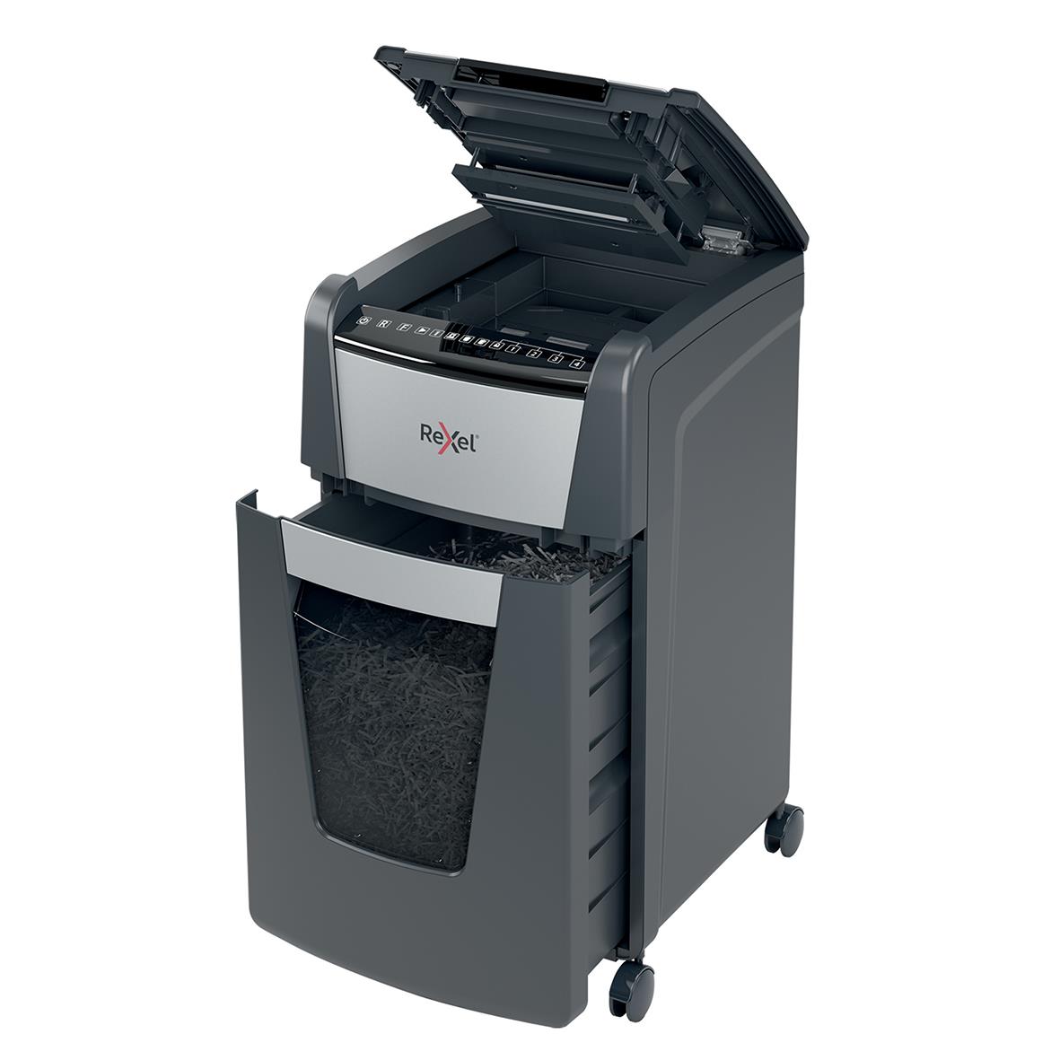 Dokumentförstörare Rexel Optimum AutoFeed+ 300M P5