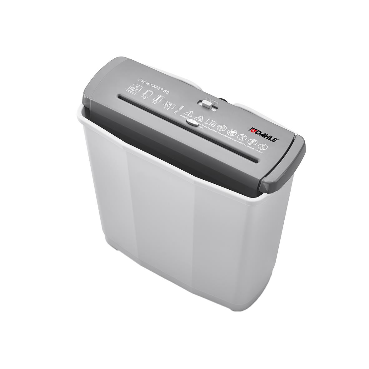 Dahle PaperSafe 60 P2 dokumentförstörare i vitt och grått