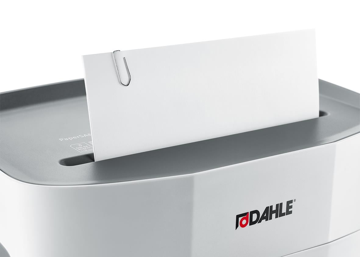 Dahle PaperSafe 140 P4 dokumentförstörare med pappersupplägg för säker borttagning
