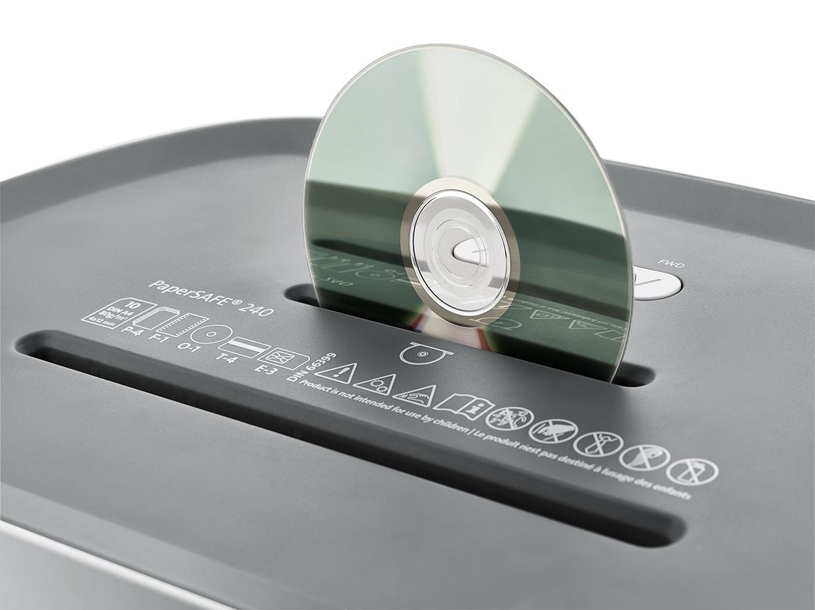 Dahle PaperSafe 240 P4 dokumentförstörare med skivor för att förstöra papper