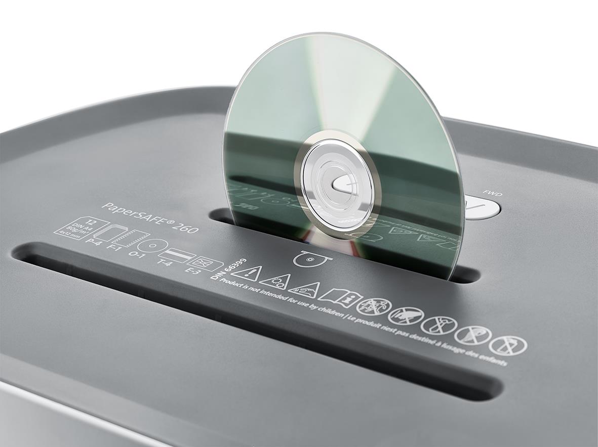 Dahle PaperSafe 260 P4 dokumentförstörare med skivfunktion