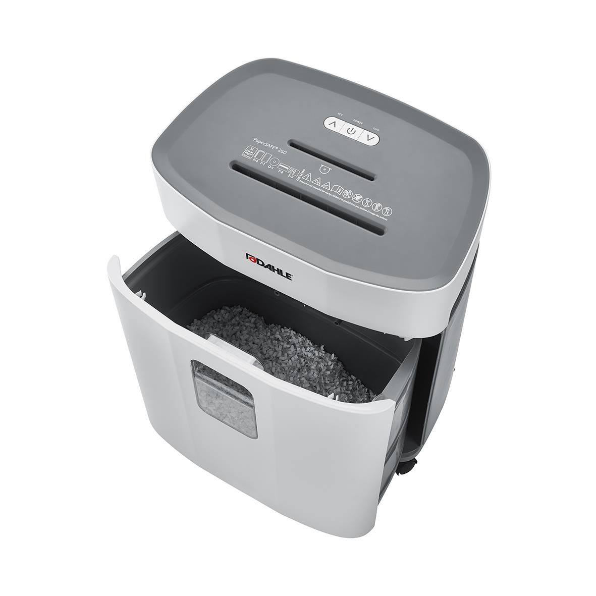 Dokumentförstörare Dahle PaperSafe 260 P4 med papperskross och lock