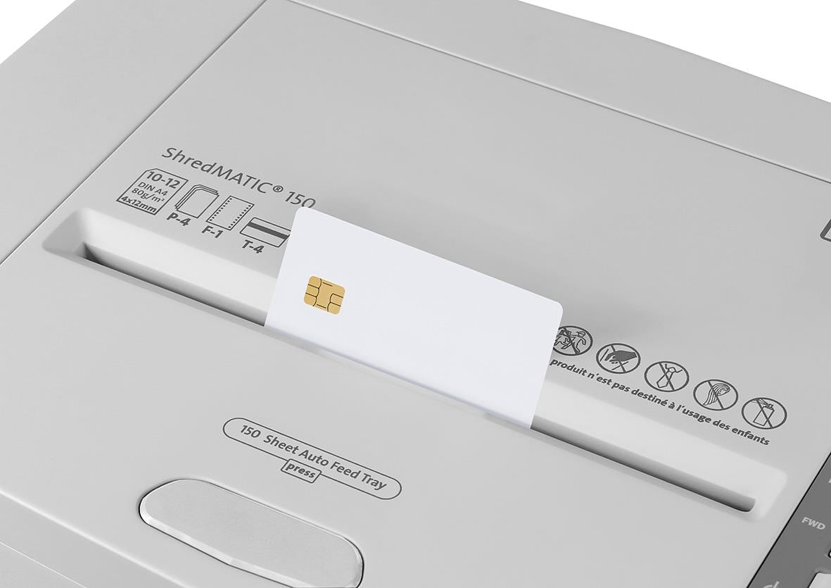 Dokumentförstörare Dahle ShredMatic 150 P4 med USB-minnesstick