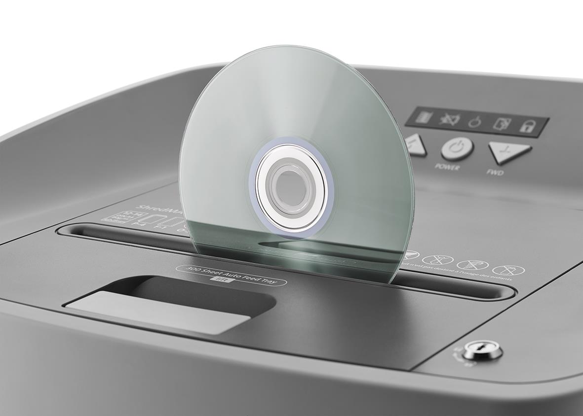 Dahle ShredMatic 300 P4 dokumentförstörare med CD-skivor