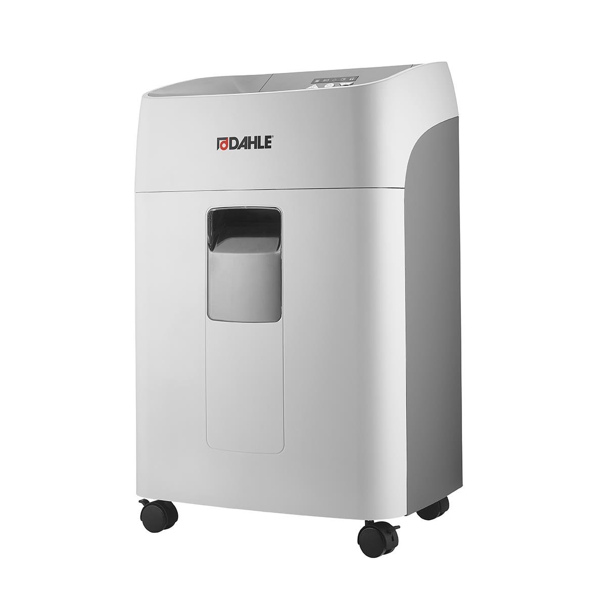Dahle ShredMatic 300 P5 dokumentförstörare i vitt med hjul