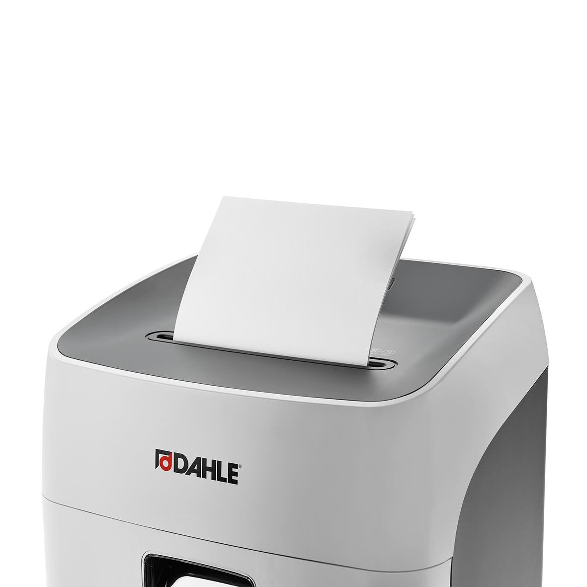 Dahle dokumentförstörare Dahle Deskside 404P P4 i vitt och grått