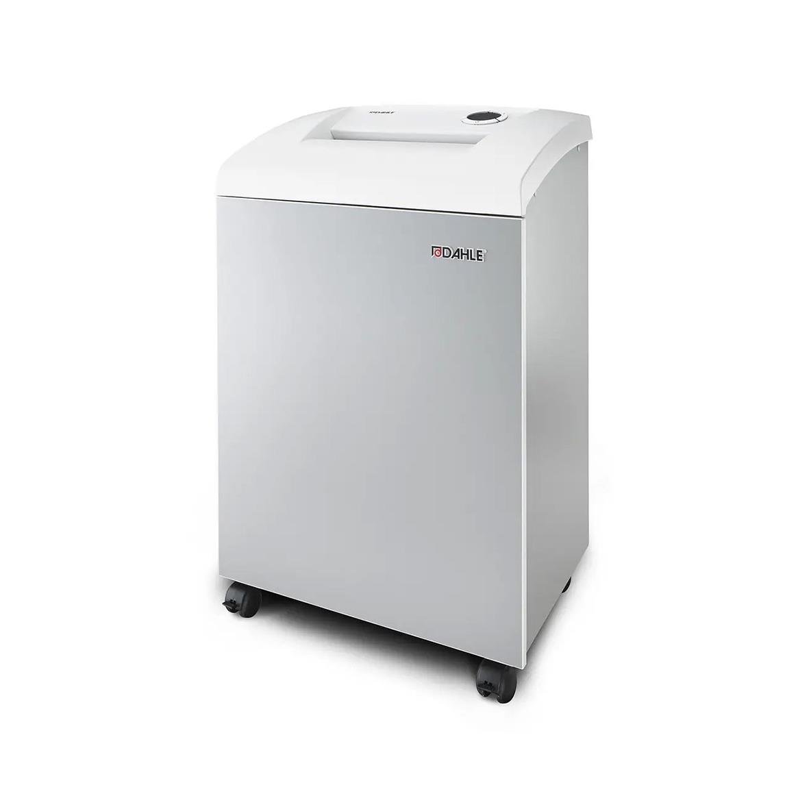 Dahle Team 606 P6 dokumentförstörare i vitt med hjul