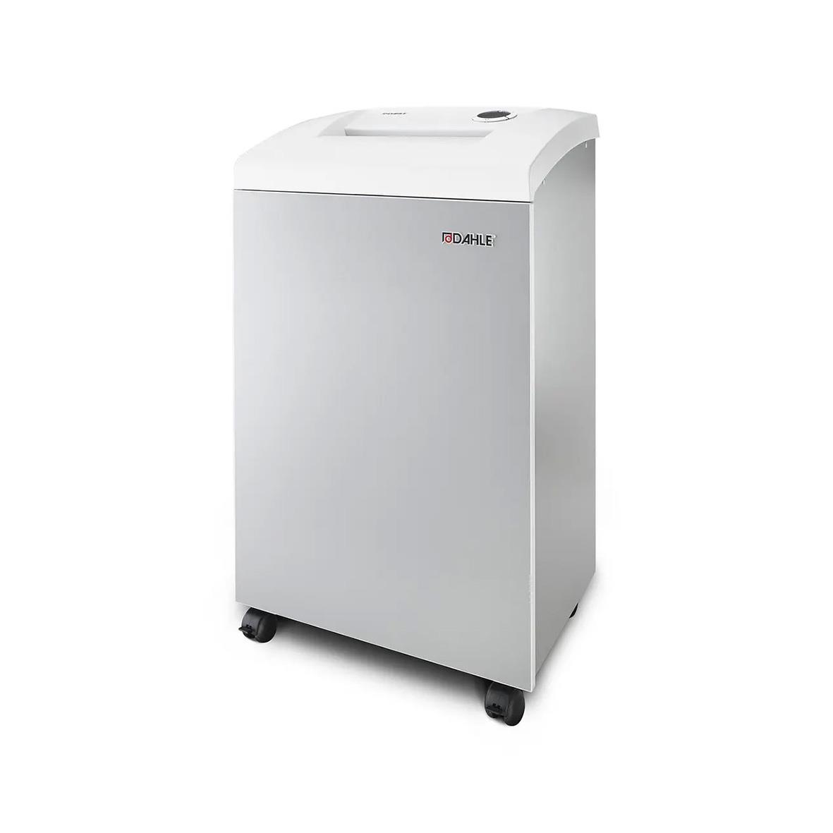 Dahle Team 610 P6 dokumentförstörare i vitt med hjul