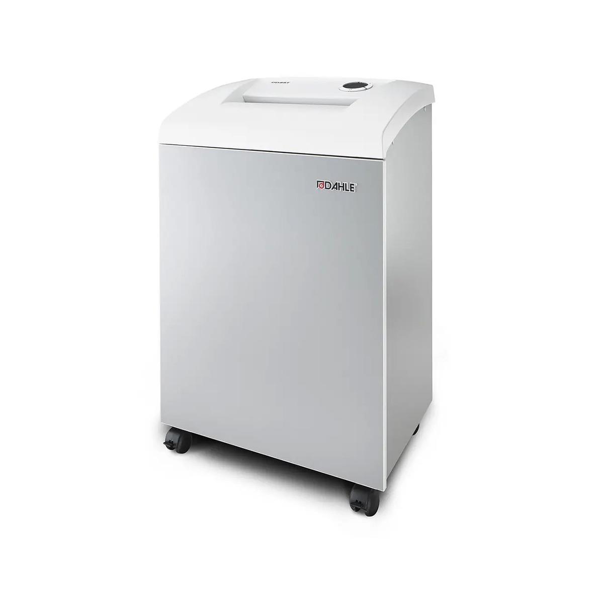 Dahle Team 706 P7 dokumentförstörare i vitt med hjul