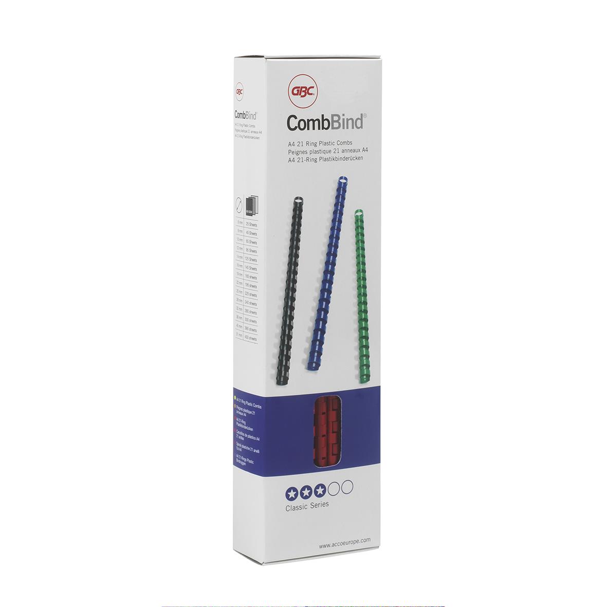 Vit plastspiral GBC 6mm för bindning
