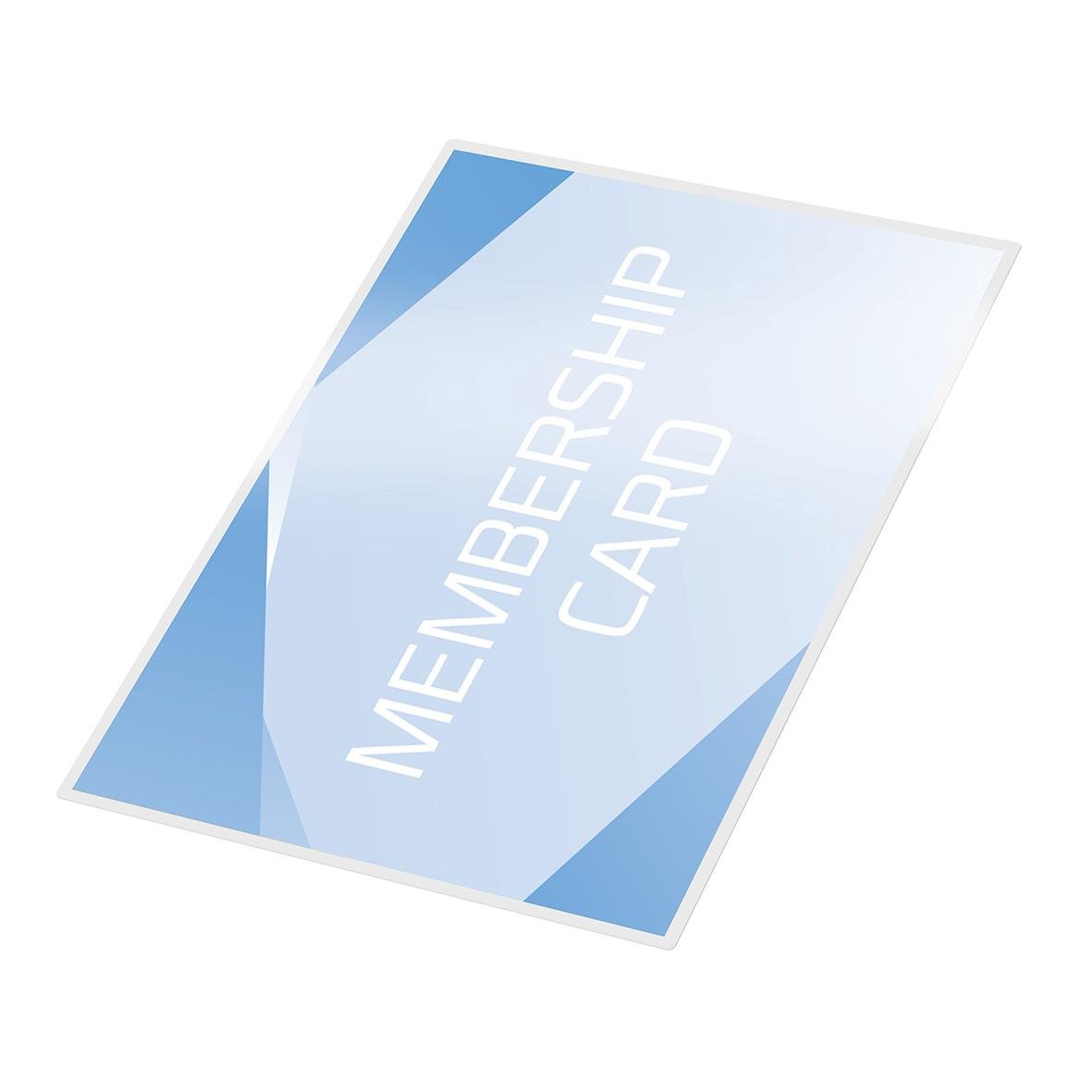 Lamineringsficka GBC 2x125mic Klar 67x99mm för skydd av medlemskort