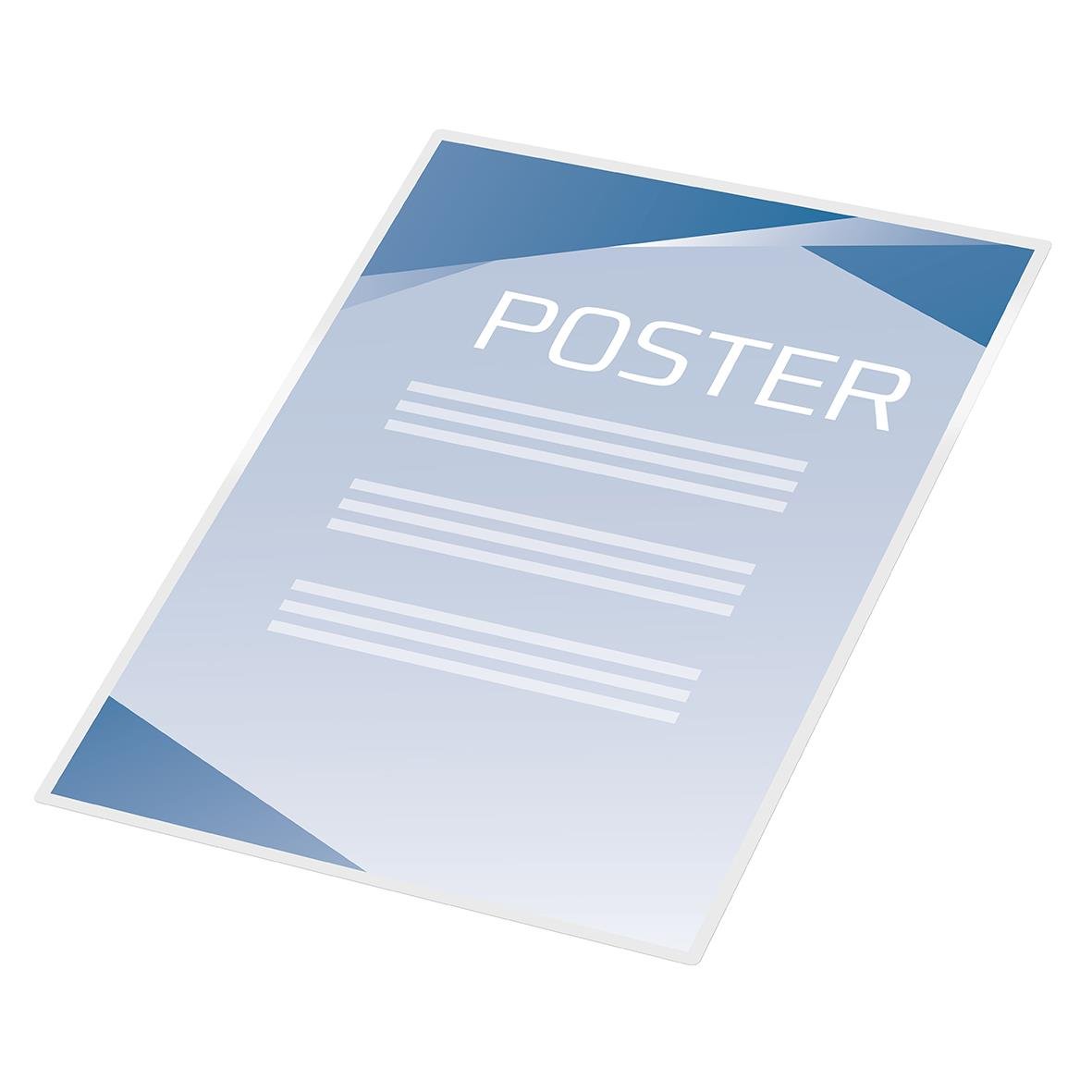 Klar lamineringsficka för A3-posters, självhäftande, 2x75 micron