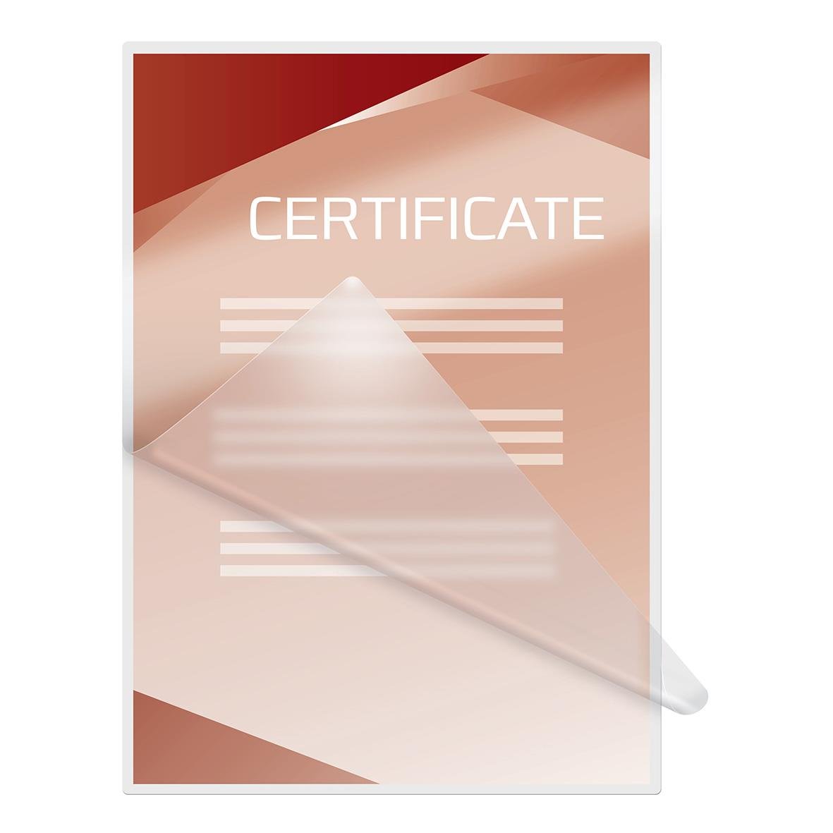 Lamineringsficka GBC 2x100mic Matt A4, genomskinlig plastficka för laminering av dokument