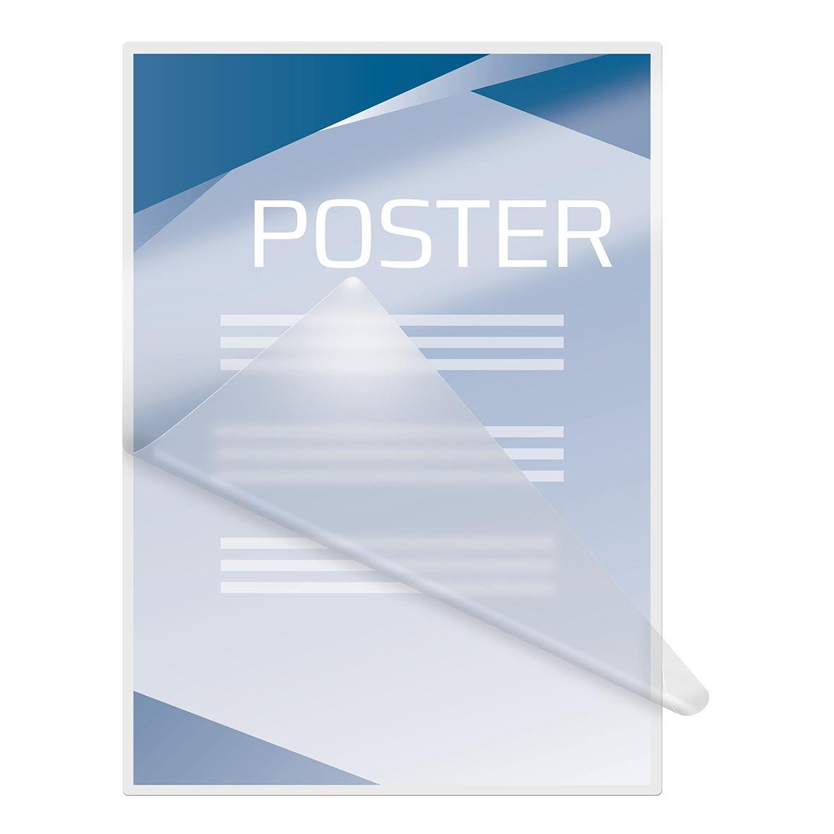 Klar lamineringsficka GBC 2x75mic för A3-poster