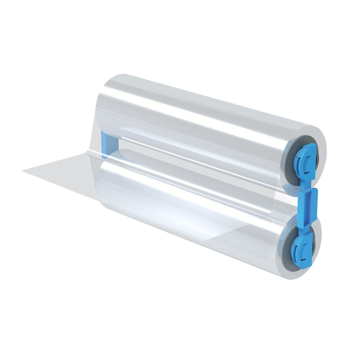 Lamineringsfilm refill GBC Foton 30 75mik, transparent filmrulle med blå hjul för laminering