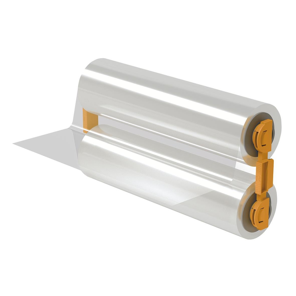 Lamineringsfilm refill GBC Foton 30 125mic, rulle med transparent film och orange justeringsknappar