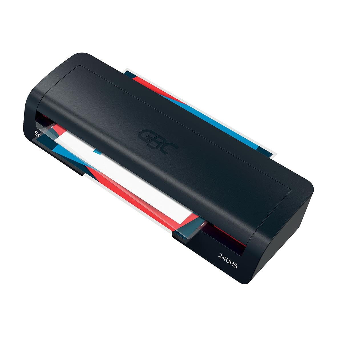 Lamineringsmaskin GBC 240HS Series 2 A3 i svart med blå, röd och vit design